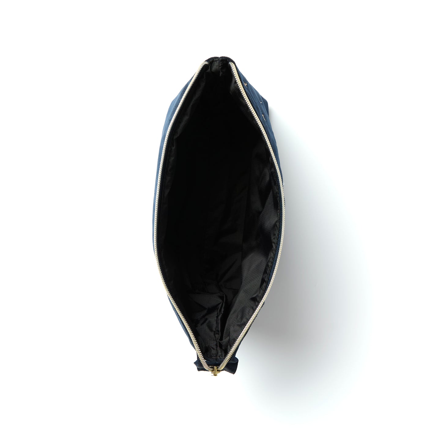 Blue Celestial Embroidered Velvet Essential Makeup Pouch