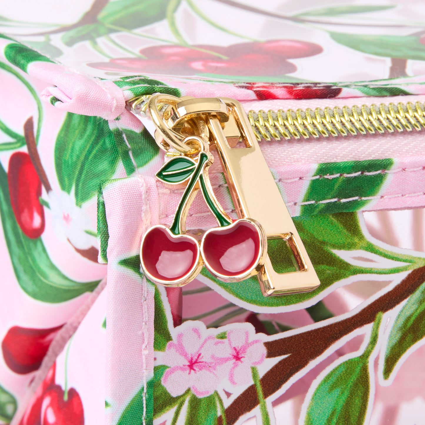 Jelly Flat Lay Makeup Box Bag - Cherries