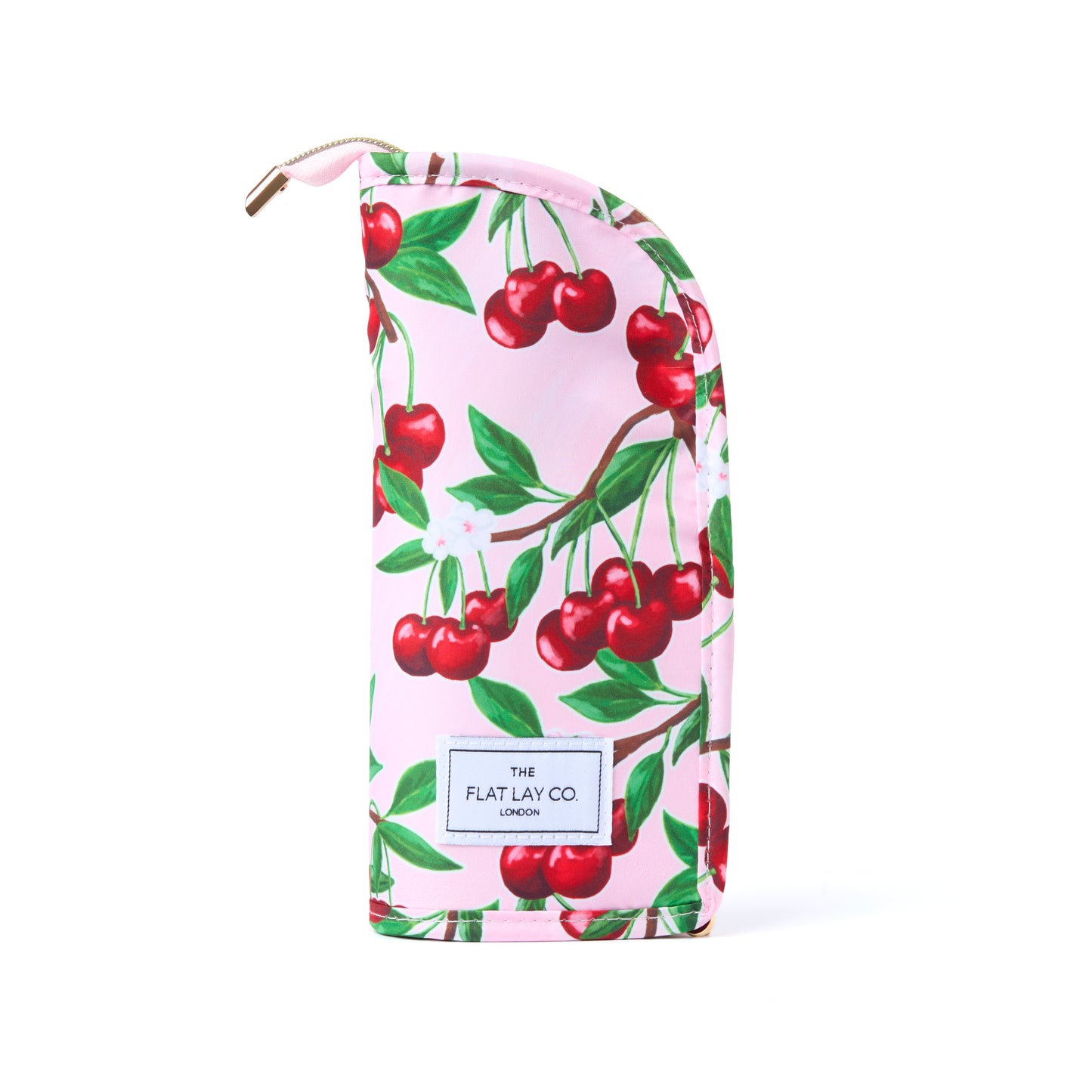 Standing Makeup Brush Case - Cherries