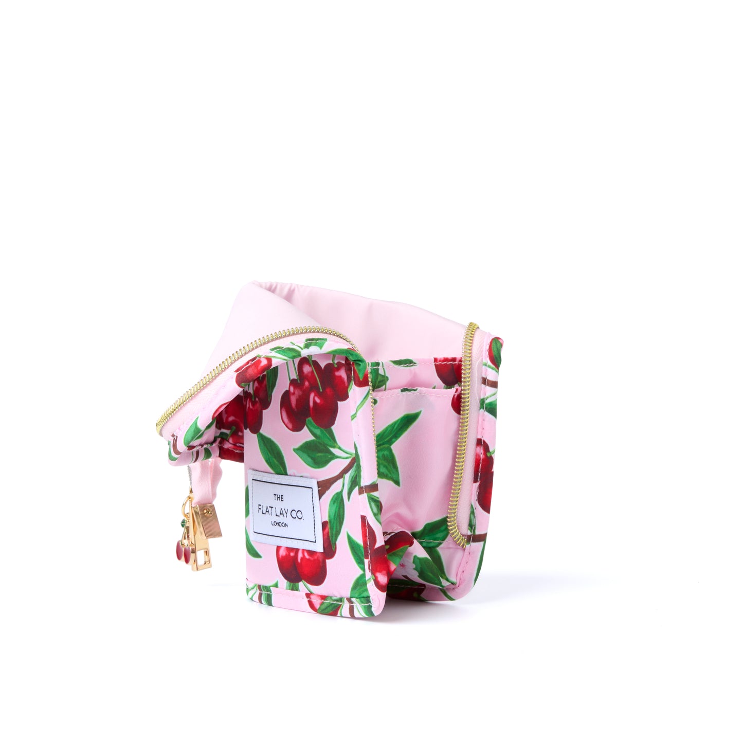 Standing Makeup Brush Case - Cherries