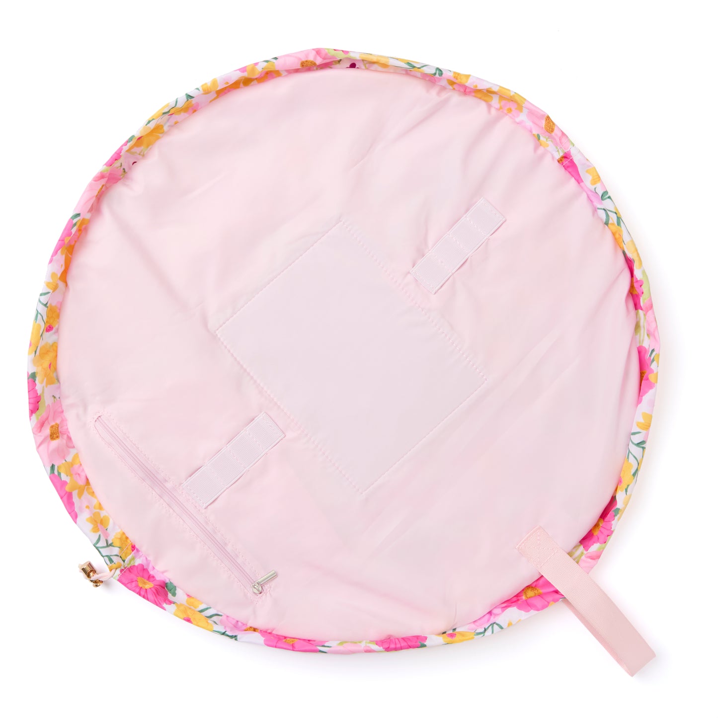 Drawstring Flat Lay Makeup Bag - Bouquet Flowers