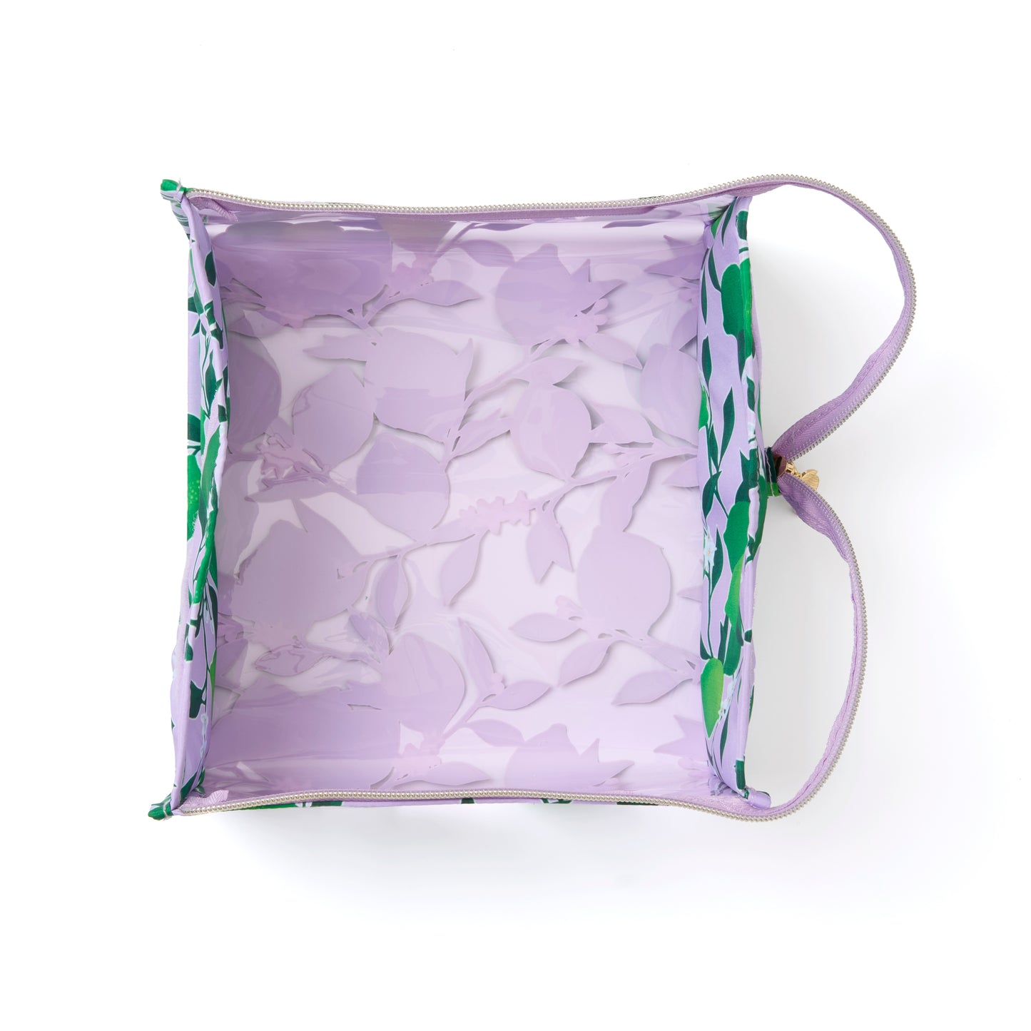 Jelly Flat Lay Makeup Box Bag - Limes