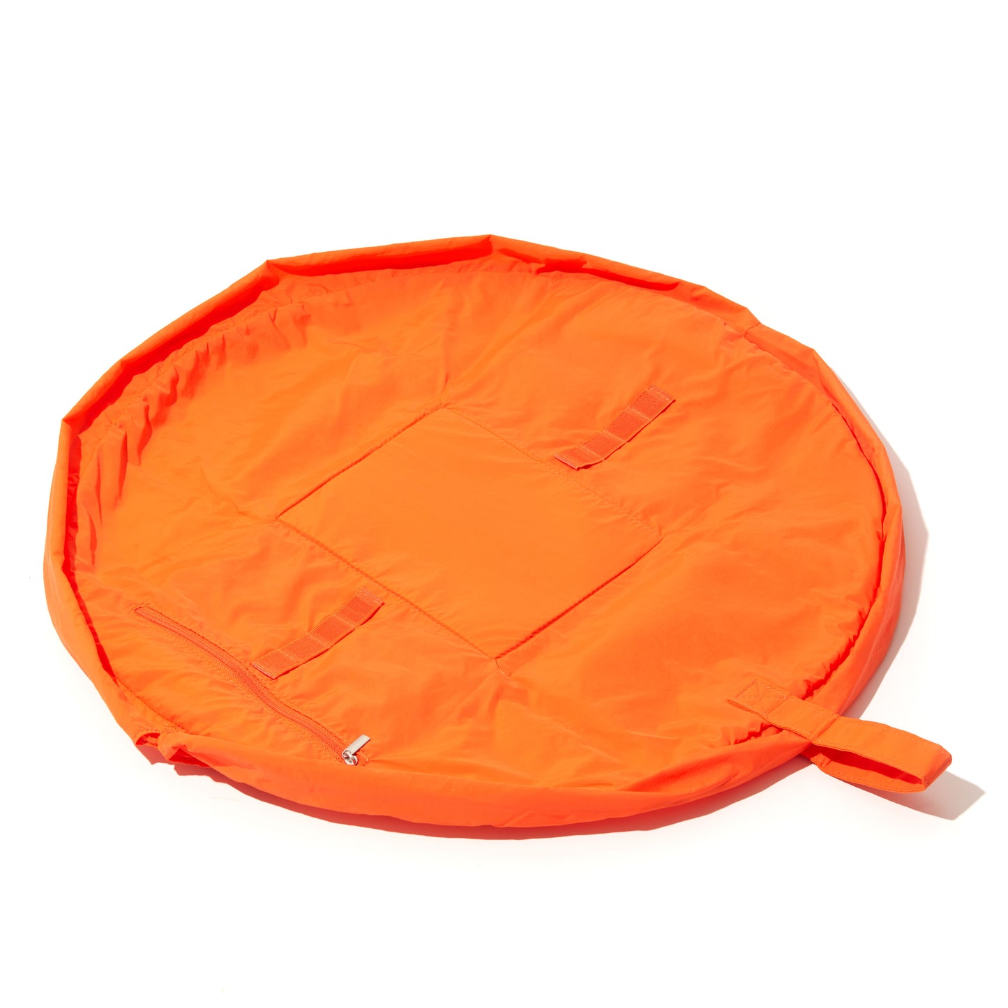 The Flat Lay Co. Drawstring Makeup Bag in Orange Parachute