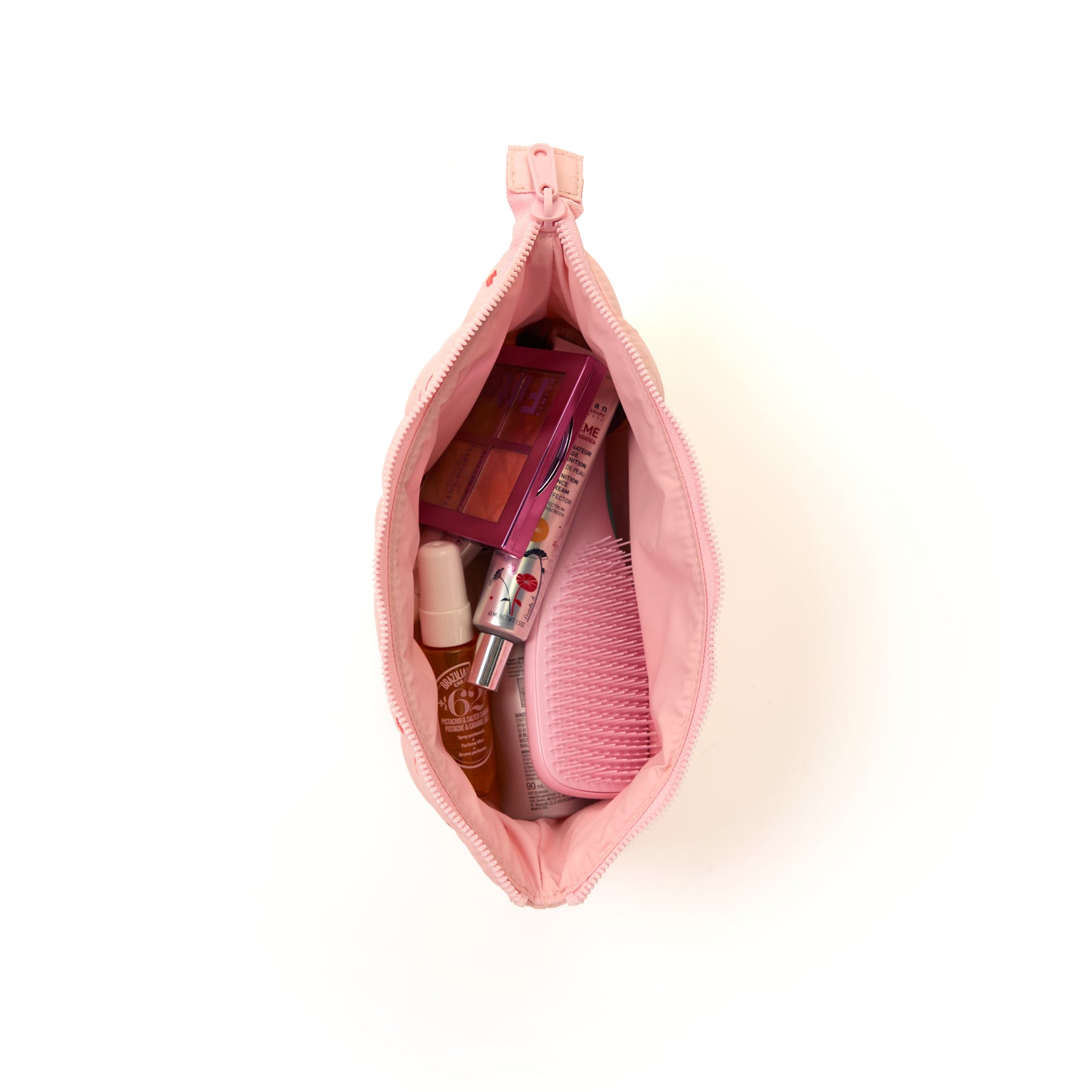 Padded Essential Makeup Pouch - Sweet Pink Hearts