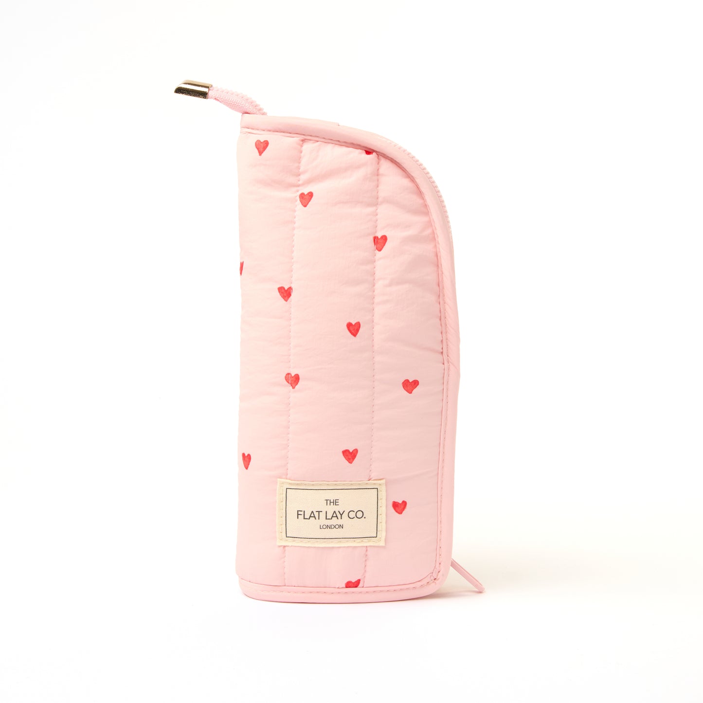 Drawstring & Brush Case Bundle - Sweet Pink Hearts