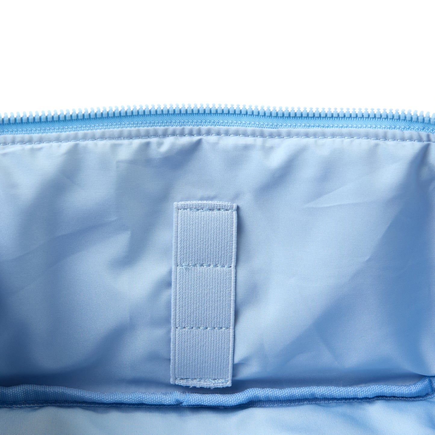 Flat Lay Makeup Box Bag - Ditsy Bows Blue Embroidered Velvet