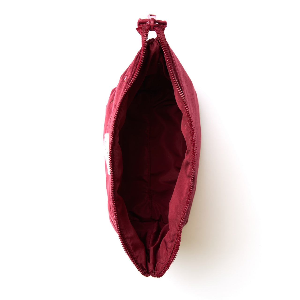 Essential Makeup Pouch - Ditsy Roses Burgundy Embroidered Velvet