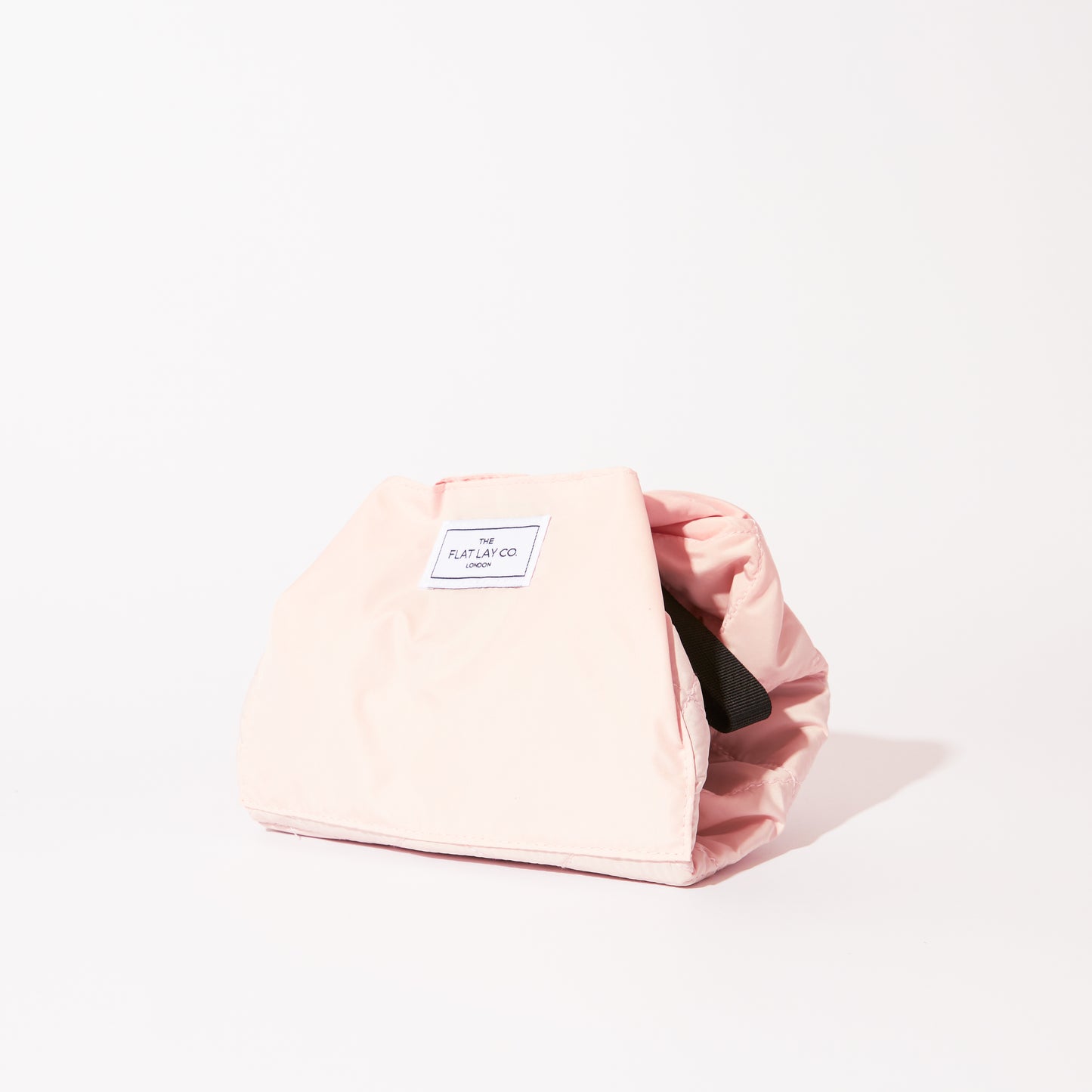 Blush Pink Full Size Flat Lay Makeup Bag