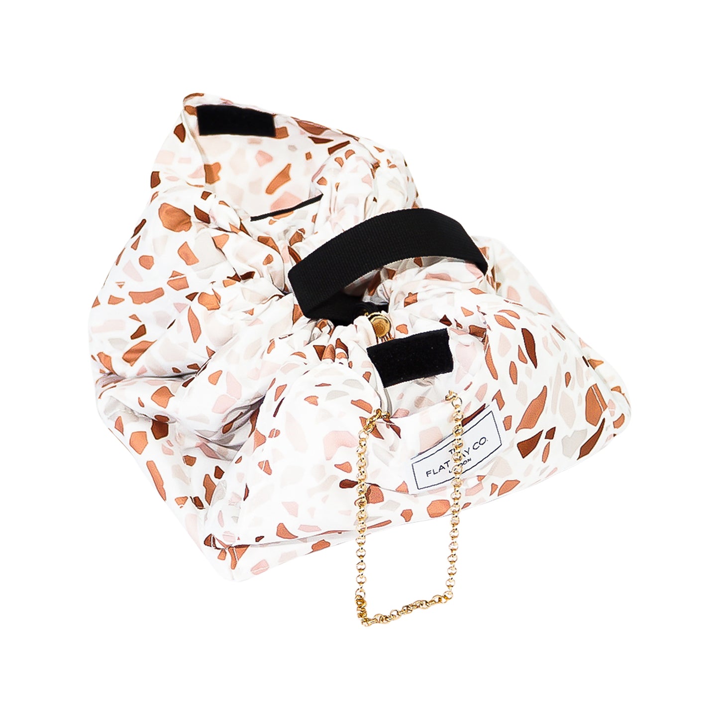 Terrazzo Full Size Flat Lay Makeup Bag