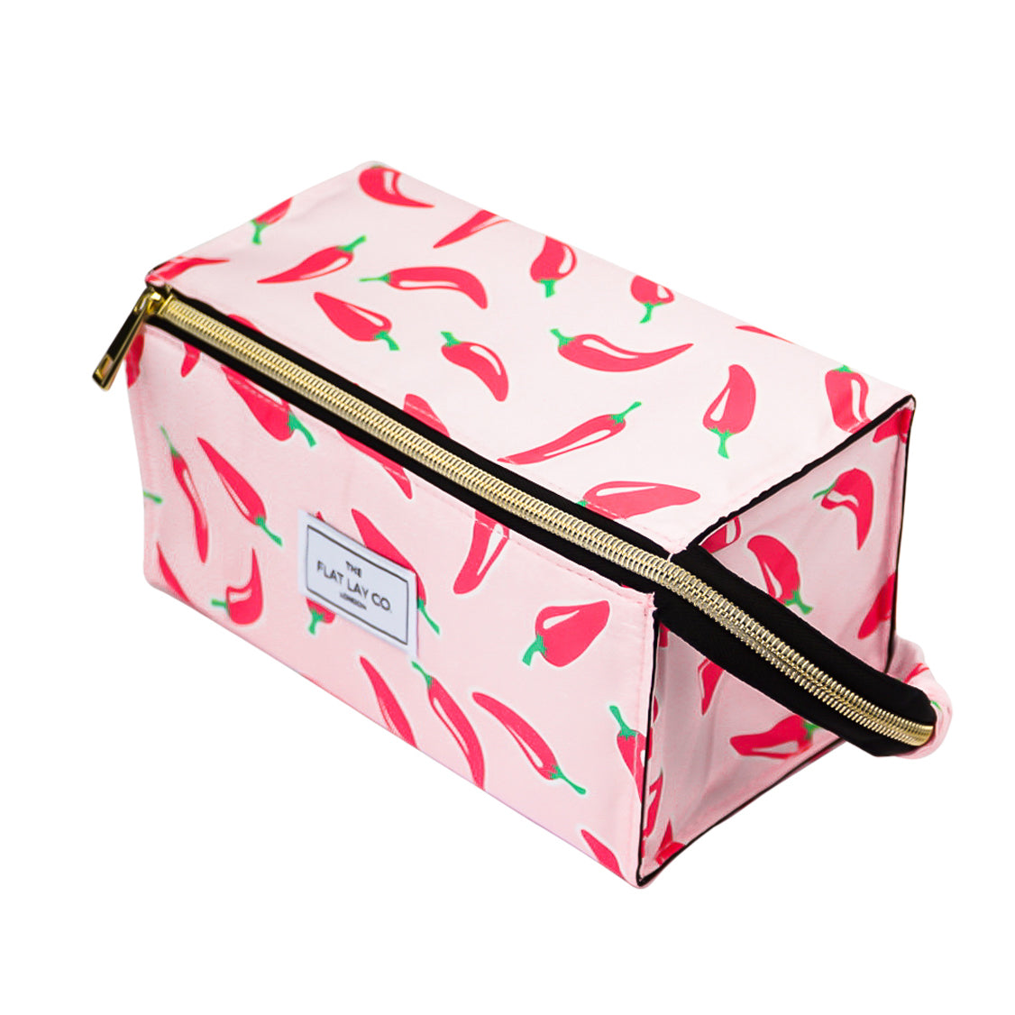 Chillies Open Flat Makeup Box Bag and Tray