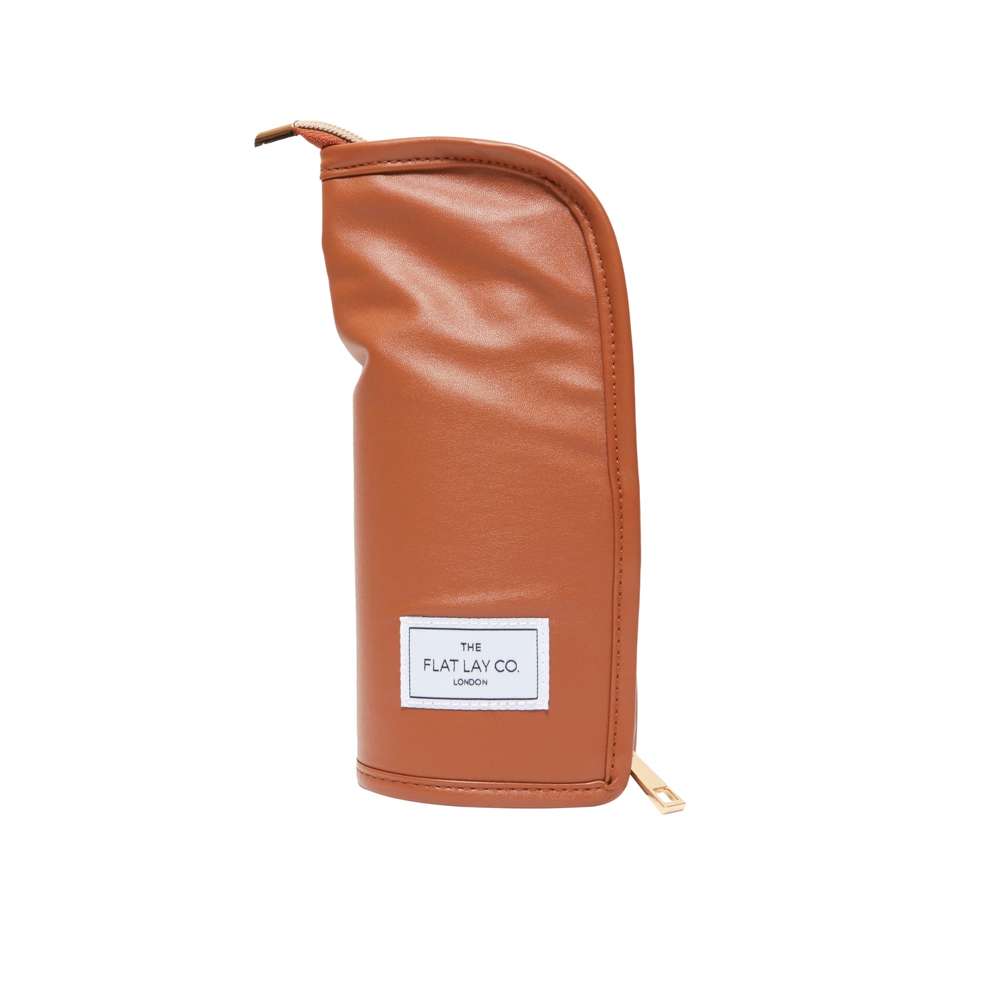 Monochrome Tan Leather Standing Brush Case