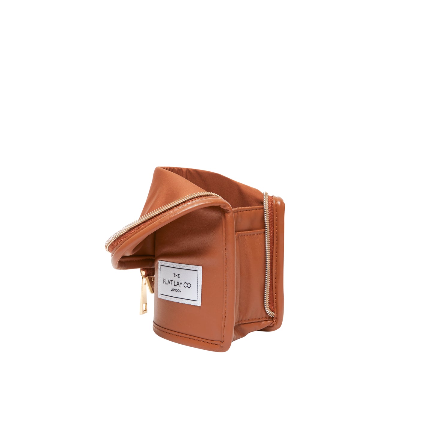 Monochrome Tan Leather Standing Brush Case