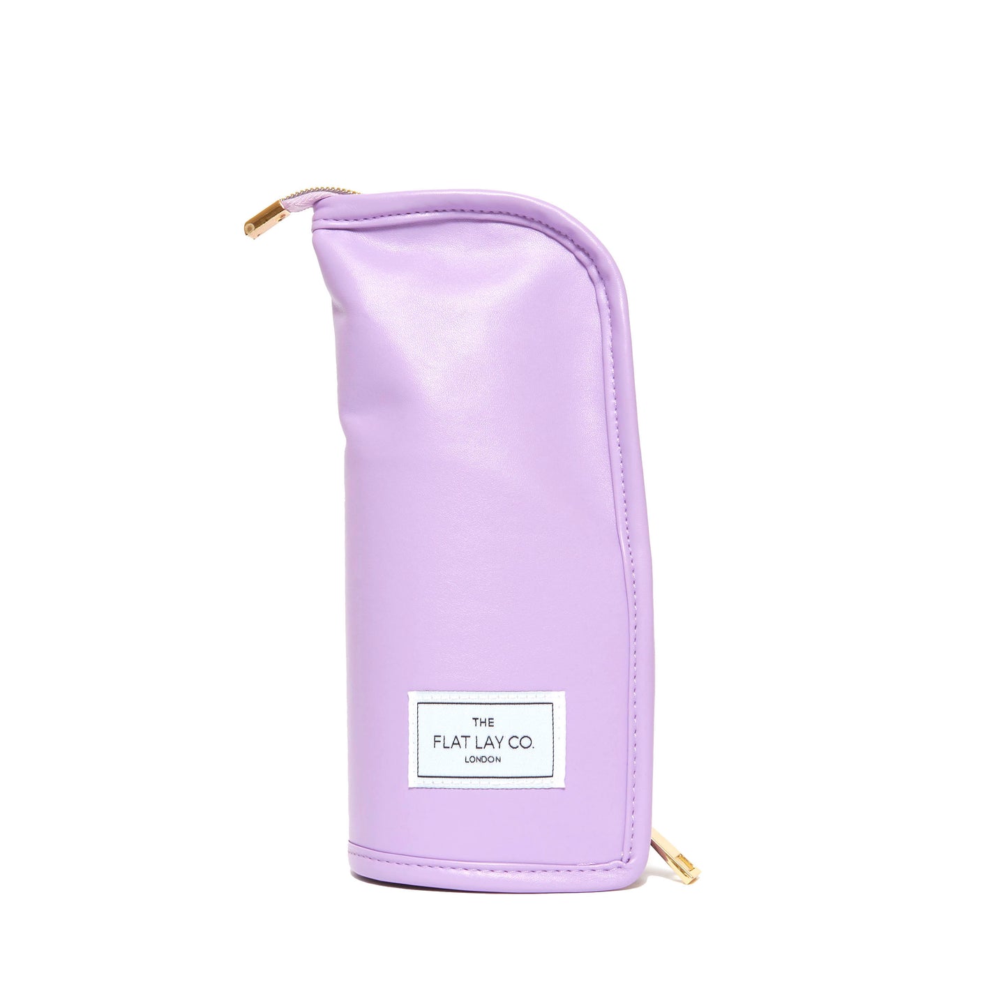 Monochrome Lilac Leather Standing Brush Case