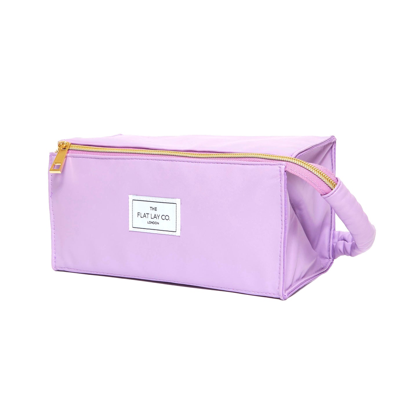 Monochrome Lilac Leather Open Flat Box Bag
