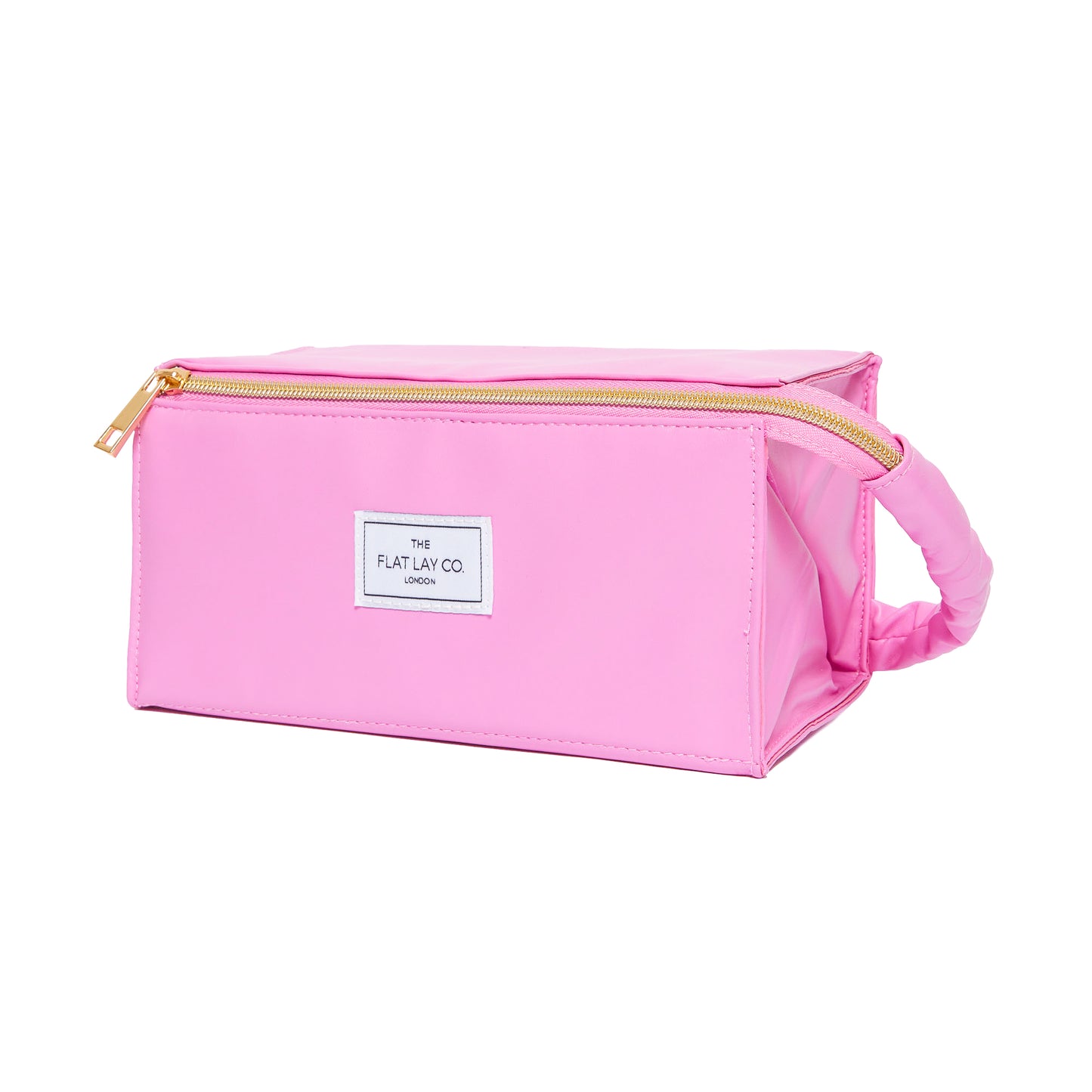 Monochrome Pink Leather Open Flat Box Bag