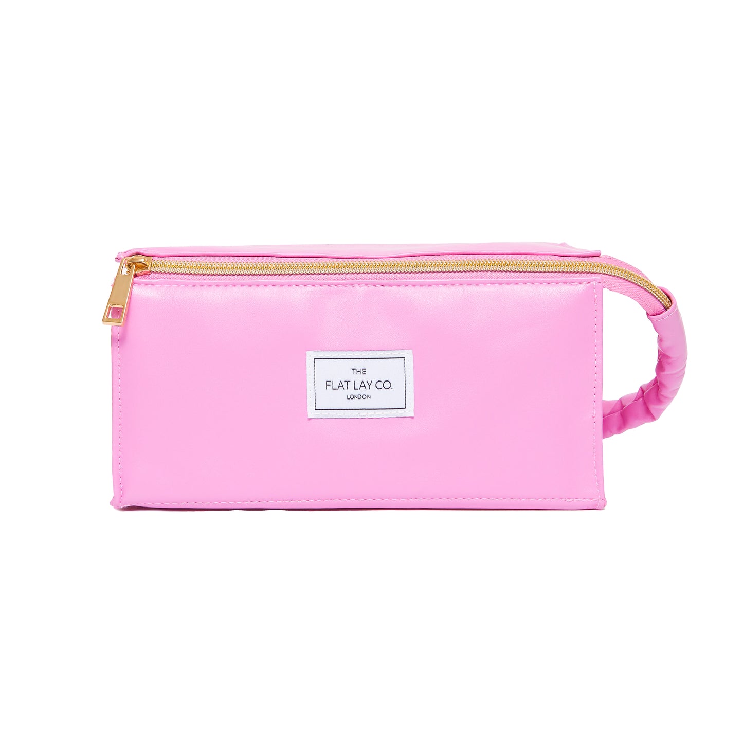 Monochrome Pink Leather Open Flat Box Bag
