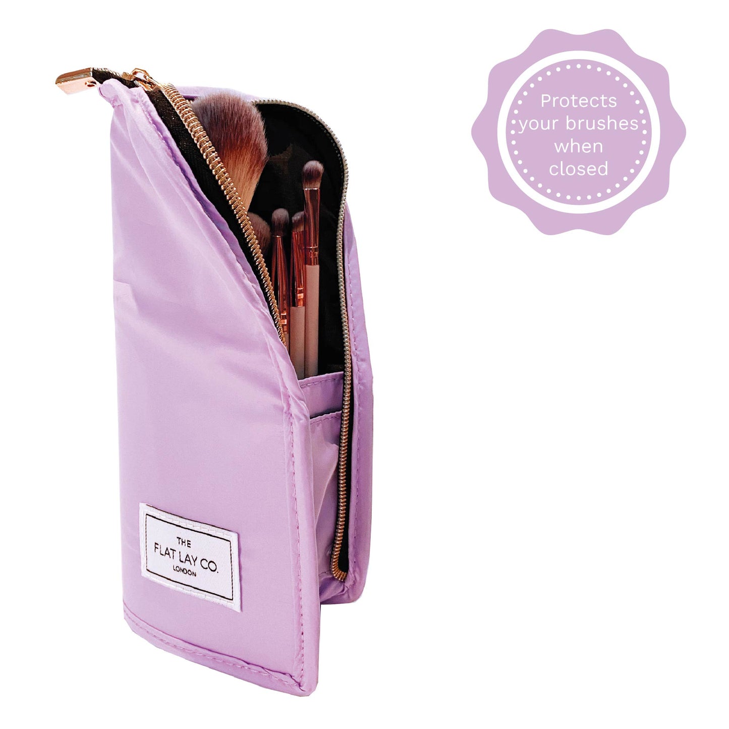 Lilac Standing Brush Case and Pot
