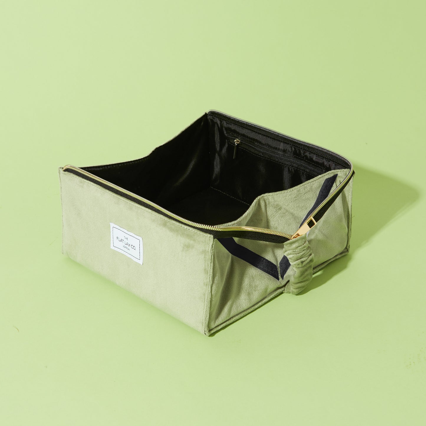 Box Bag & Brush Case (2-Pack) - Sage Green Velvet