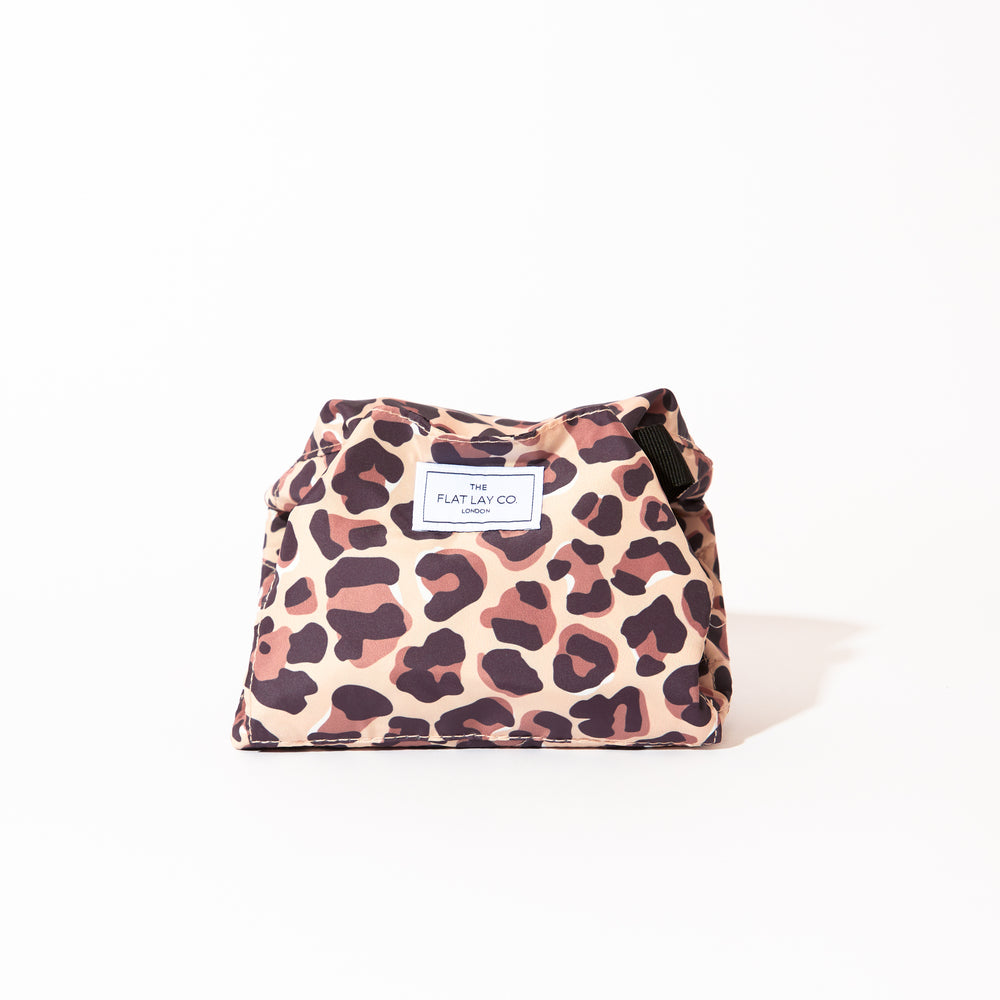 Drawstring & Brush Case Bundle - Leopard Print