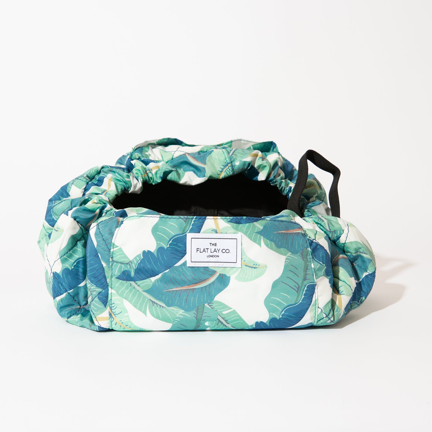 Drawstring & Brush Case Bundle - Tropical Leaves