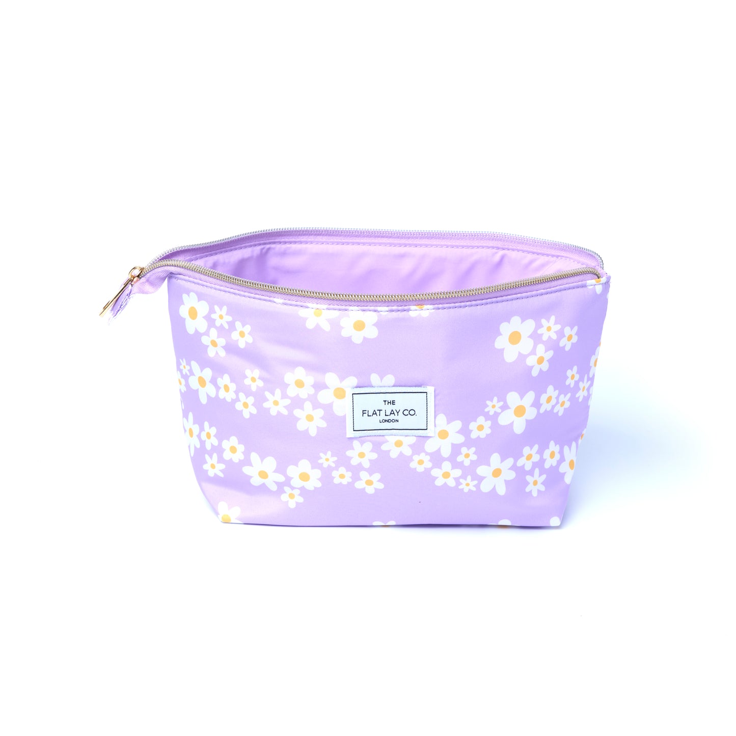 Lilac Daisy Essential Makeup Pouch