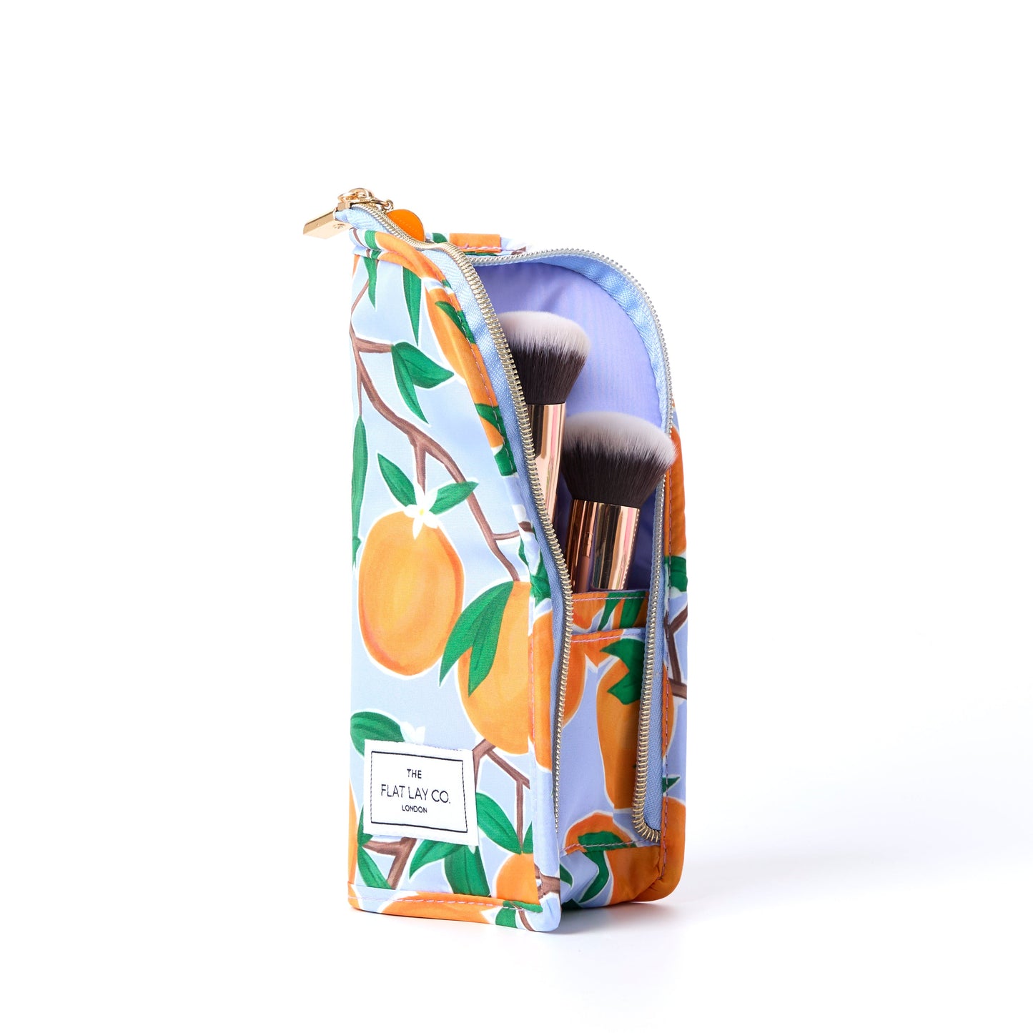 Drawstring & Brush Case Bundle - Mediterranean Oranges