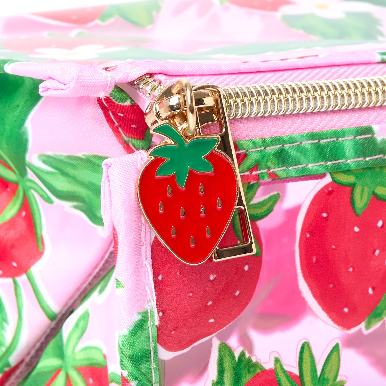 Summer Strawberries Jelly Flat Lay Makeup Box Bag 