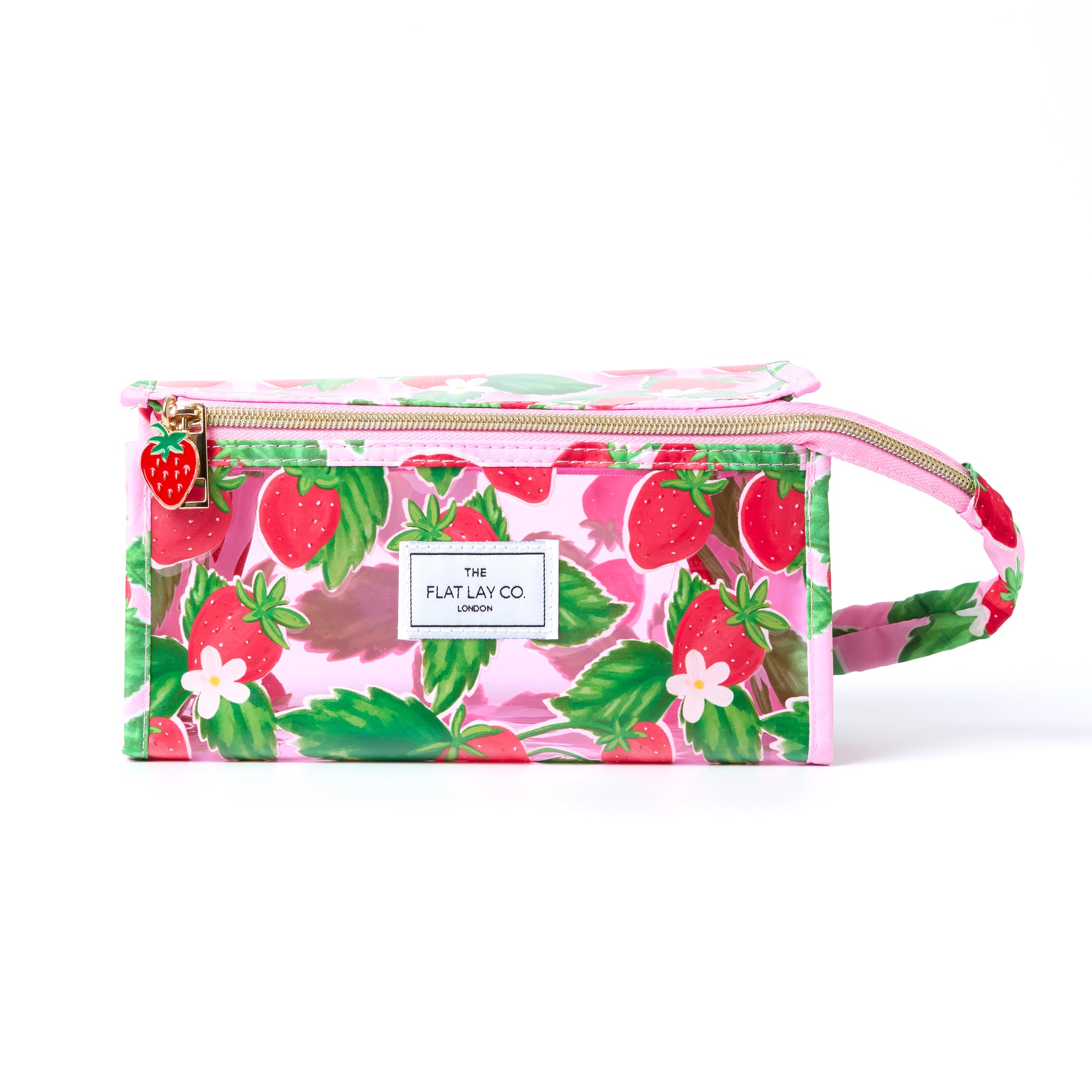 Summer Strawberries Jelly Flat Lay Makeup Box Bag 