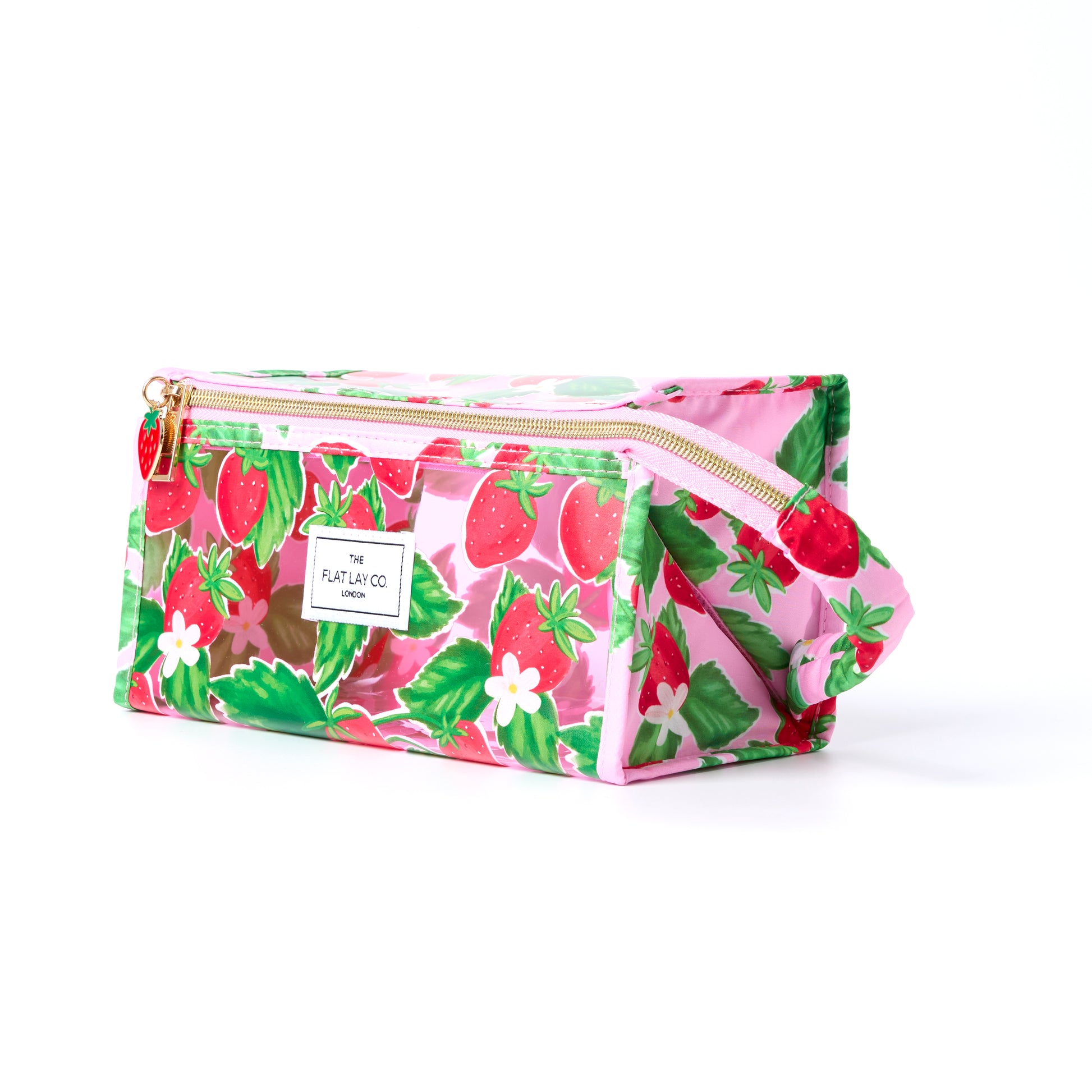 Summer Strawberries Jelly Flat Lay Makeup Box Bag 