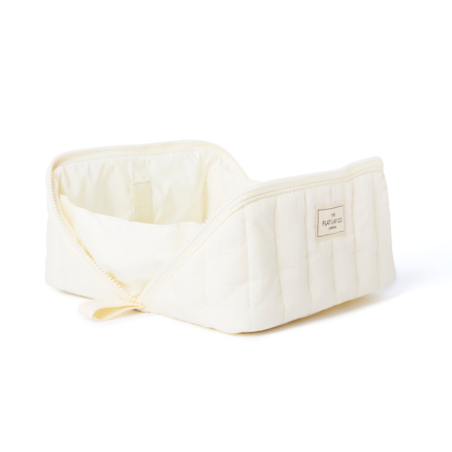 Vanilla Marshmallow Flat Lay Makeup Box Bag