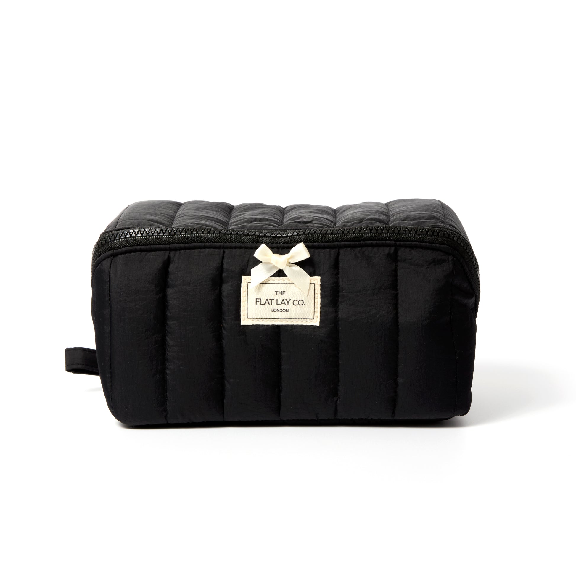 Black Marshmallow Flat Lay Makeup Box Bag