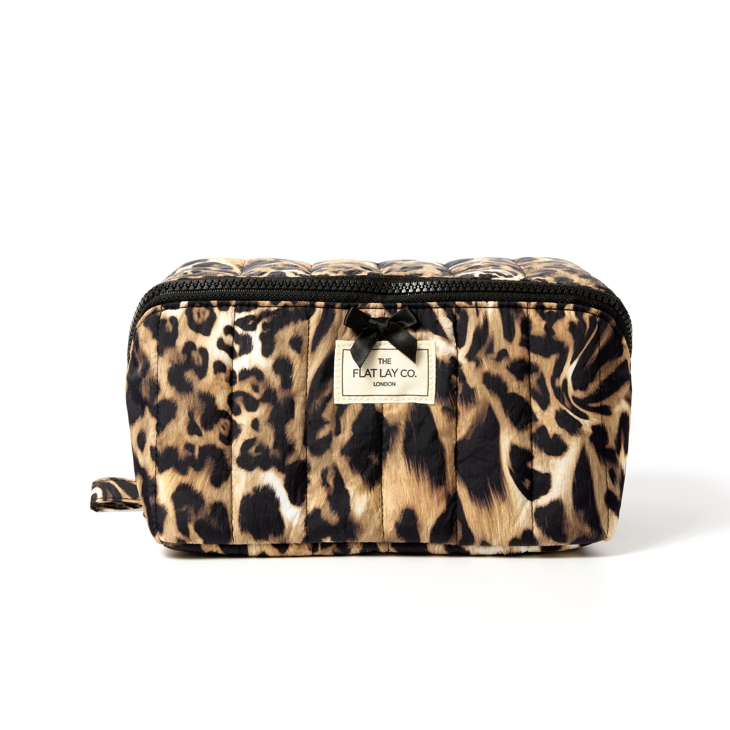 Leopard Print Marshmallow Flat Lay Makeup Box Bag