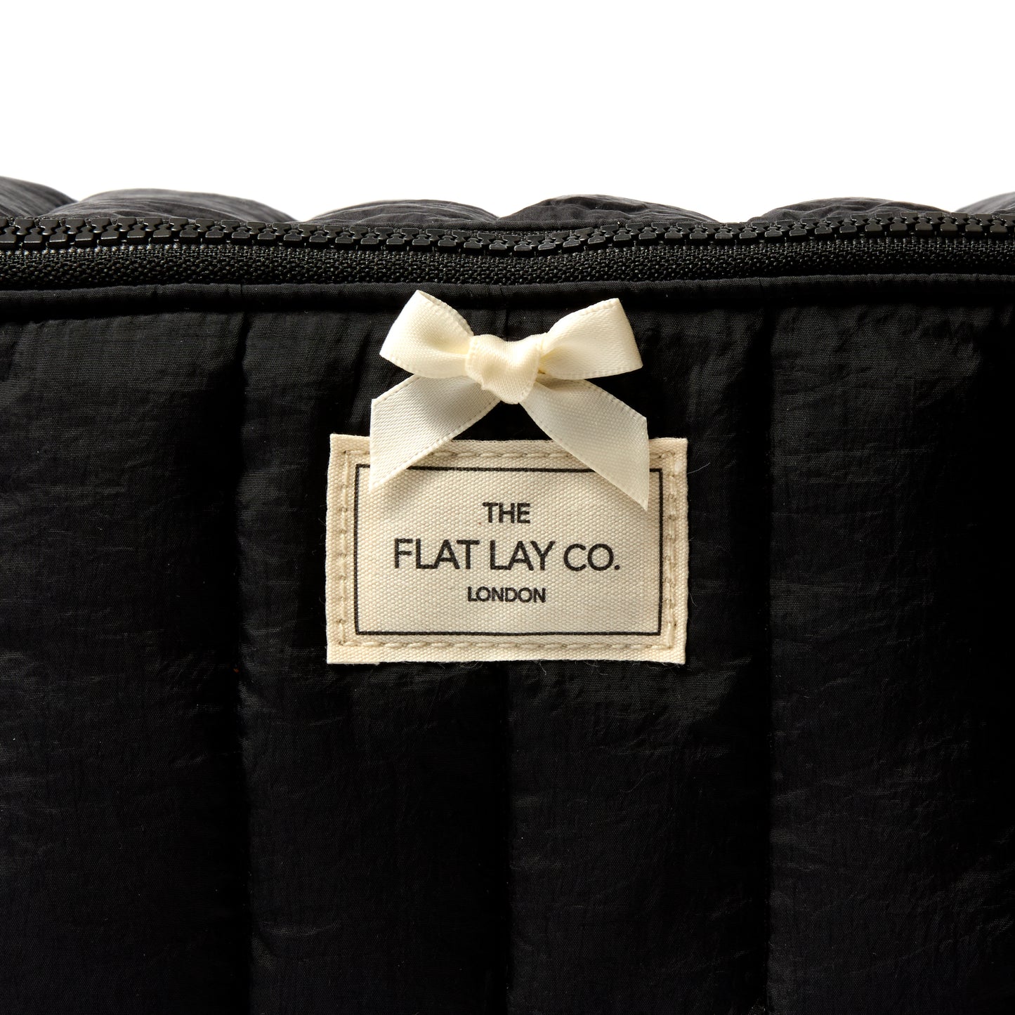 Black Marshmallow Flat Lay Makeup Box Bag