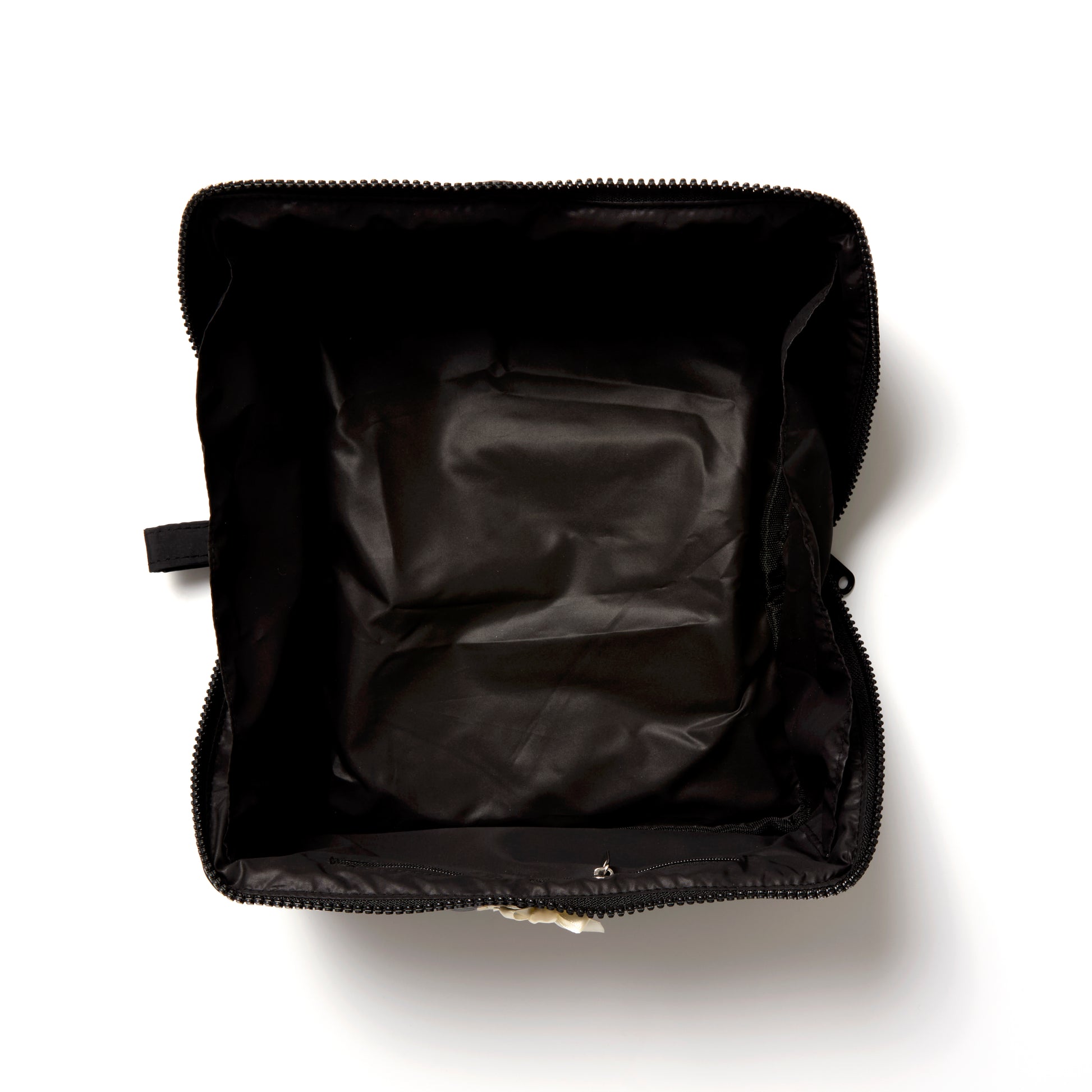 Black Marshmallow Flat Lay Makeup Box Bag