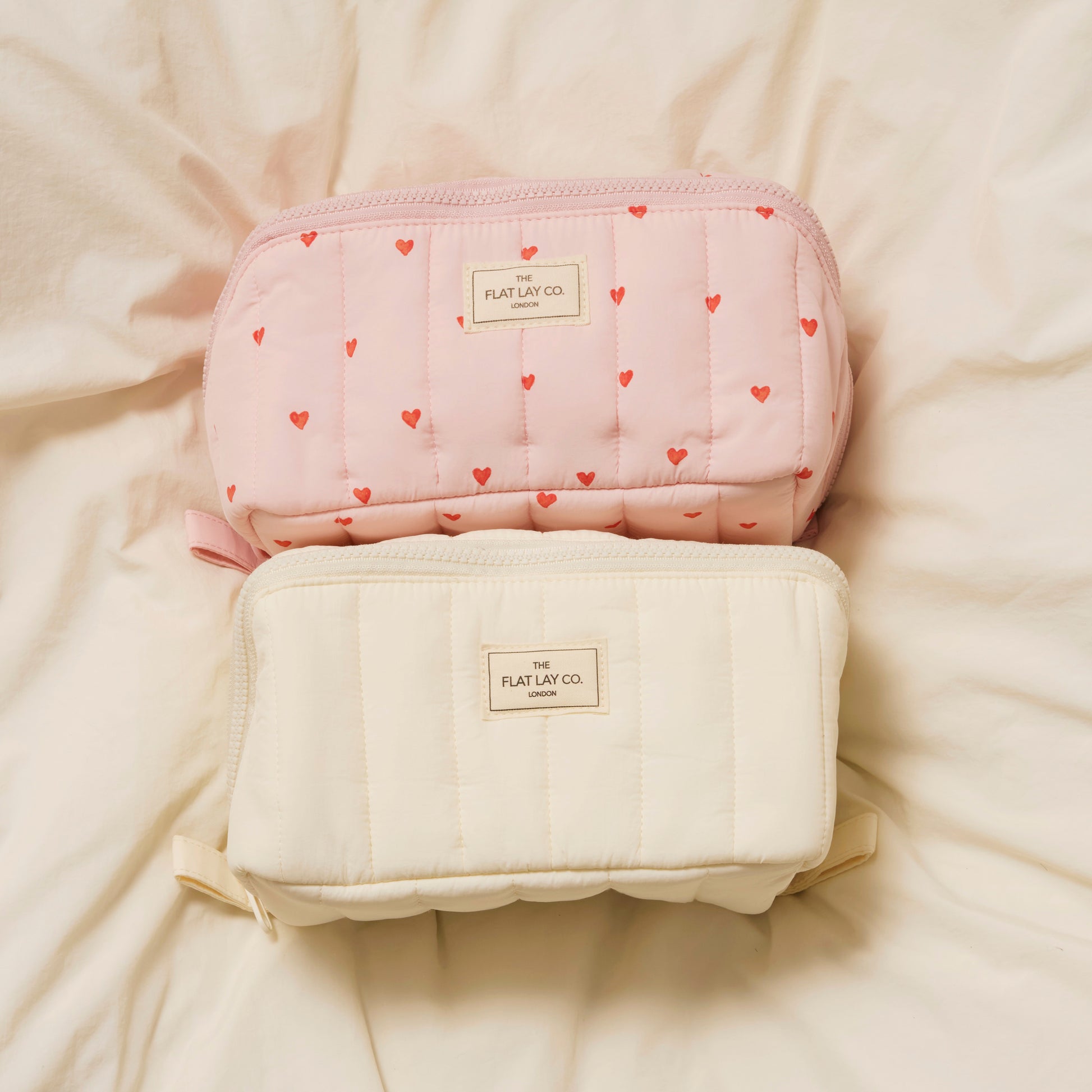 Vanilla Marshmallow Flat Lay Makeup Box Bag