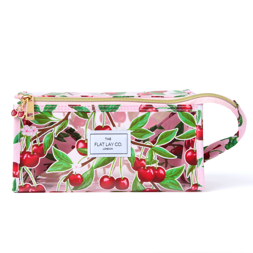 Jelly Flat Lay Makeup Box Bag - Cherries
