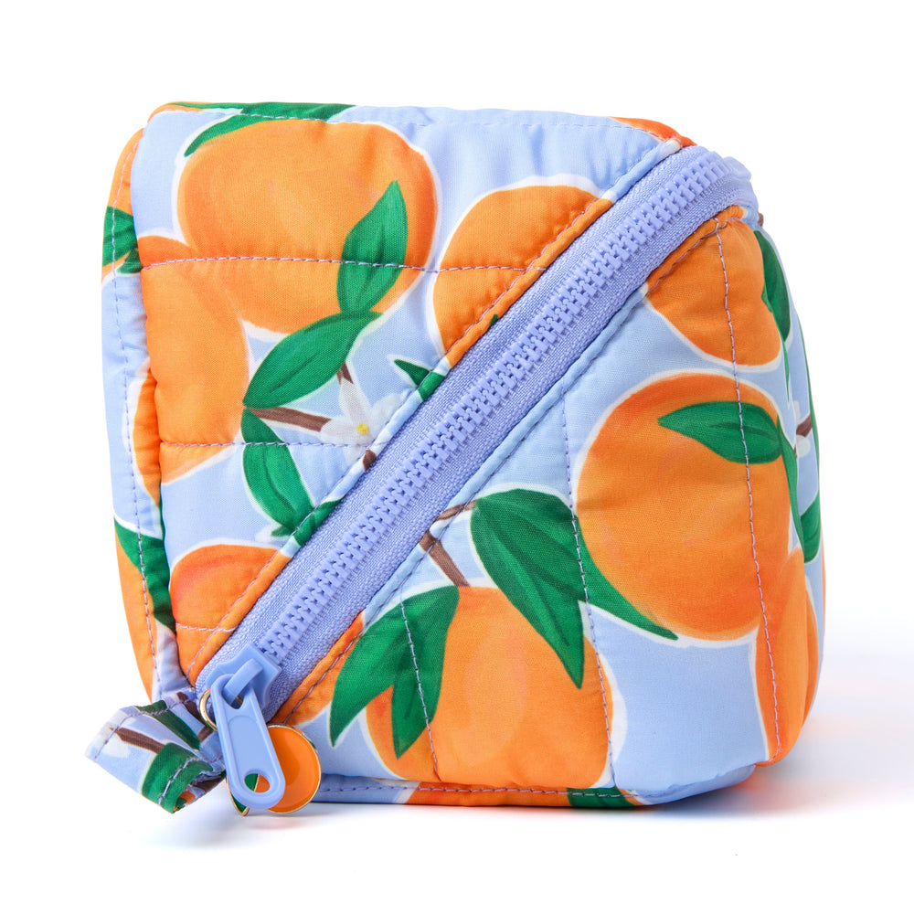 Marshmallow Box Bag & Brush Case Bundle - Mediterranean Oranges