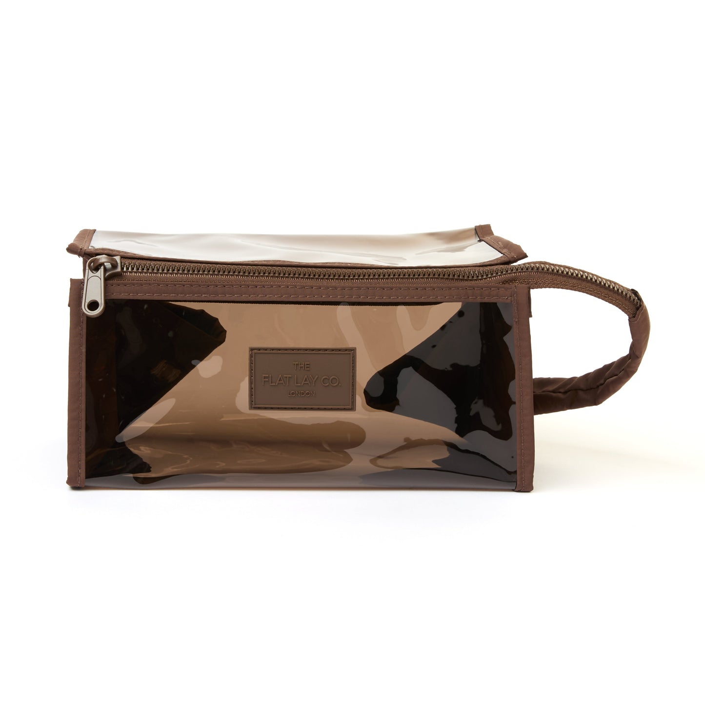 Jelly Flat Lay Makeup Box Bag - Espresso