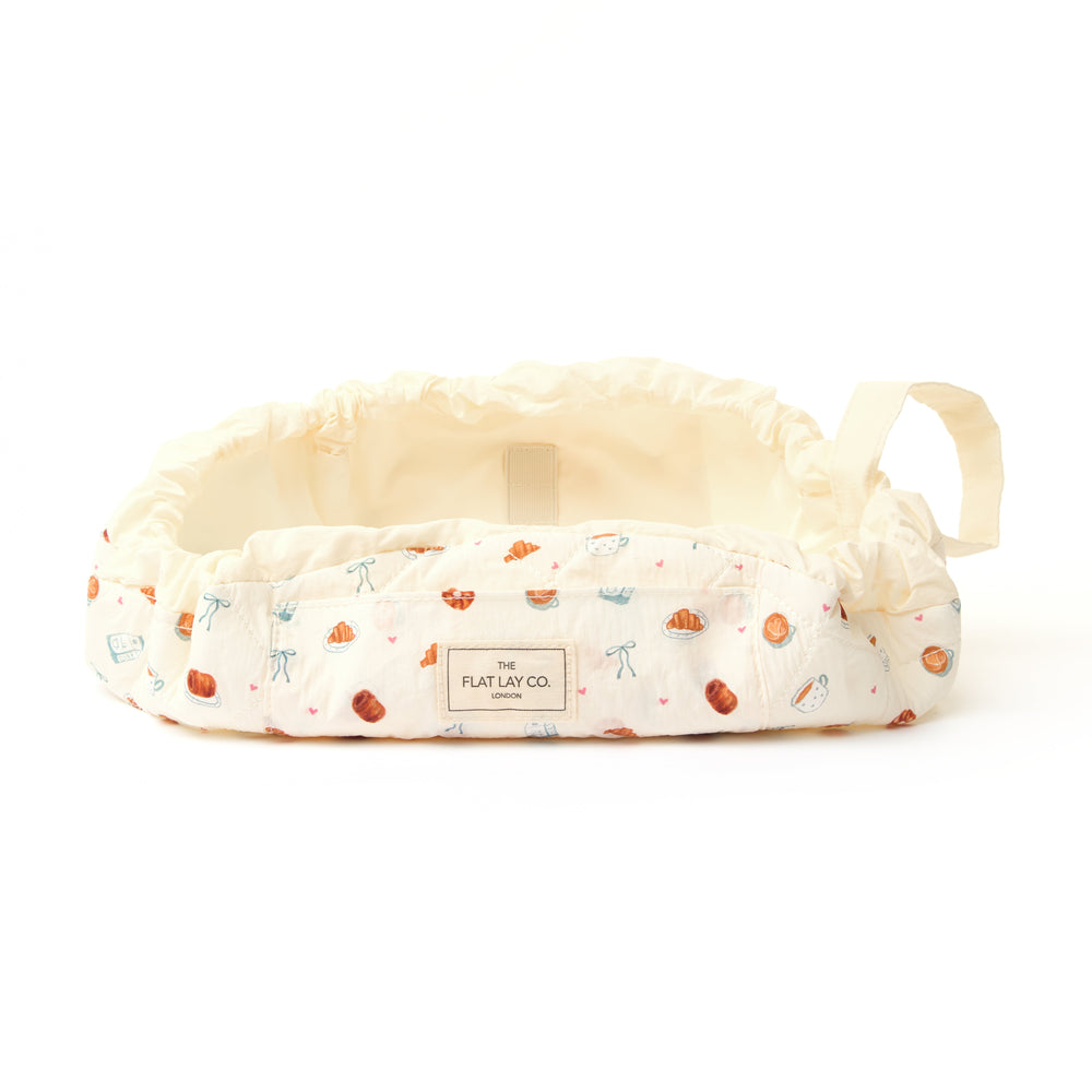 Parachute Drawstring Flat Lay Makeup Bag - Patisserie