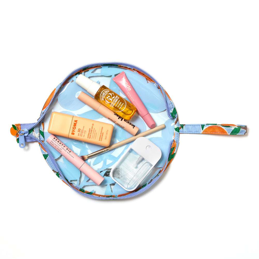Jelly Lunar Flat Lay Makeup Pouch - Mediterranean Oranges