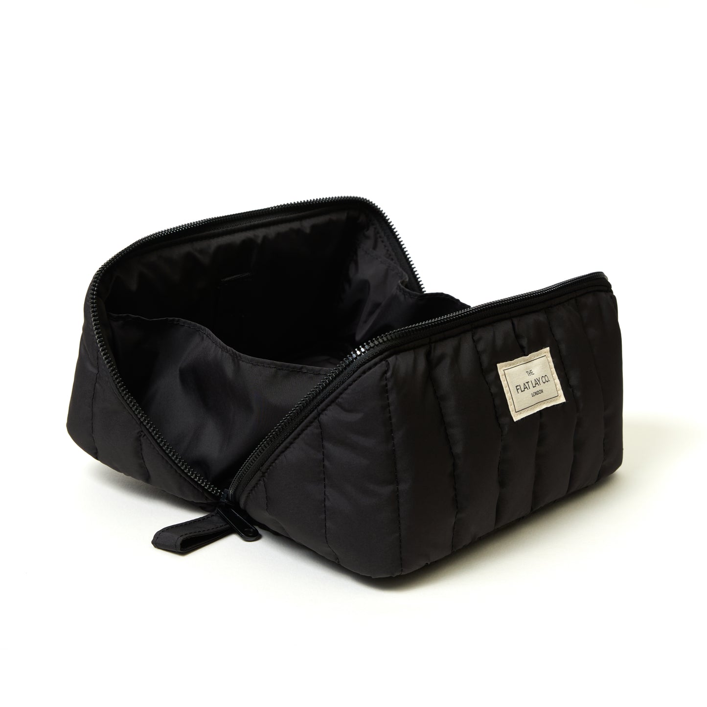 Marshmallow Flat Lay Makeup Box Bag - Classic Black