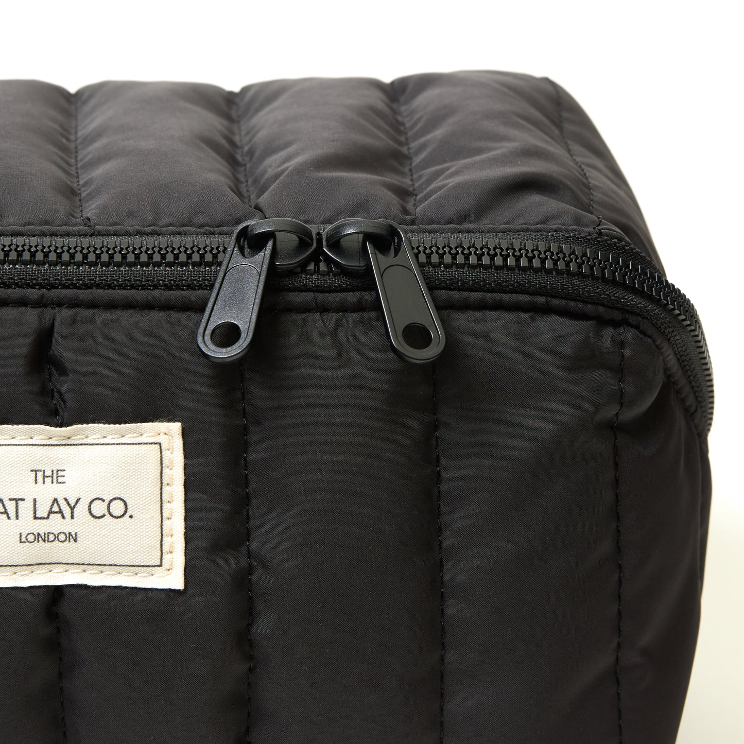 Marshmallow Flat Lay Makeup Box Bag - Classic Black