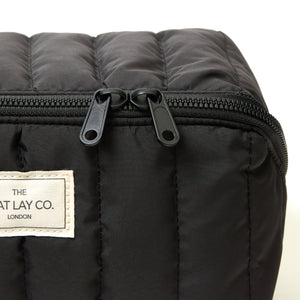 Marshmallow Flat Lay Makeup Box Bag - Classic Black