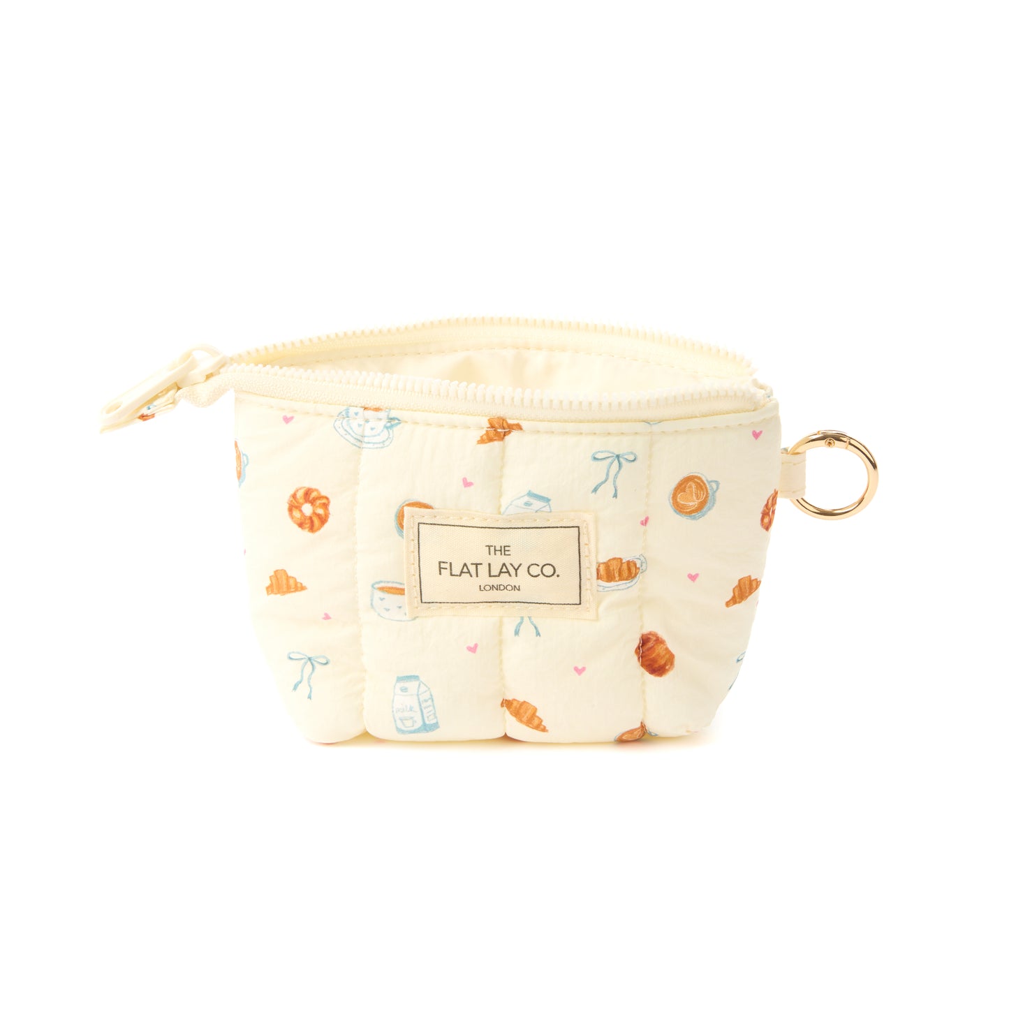Flat Lay Mini Keyring Pouch - Patisserie