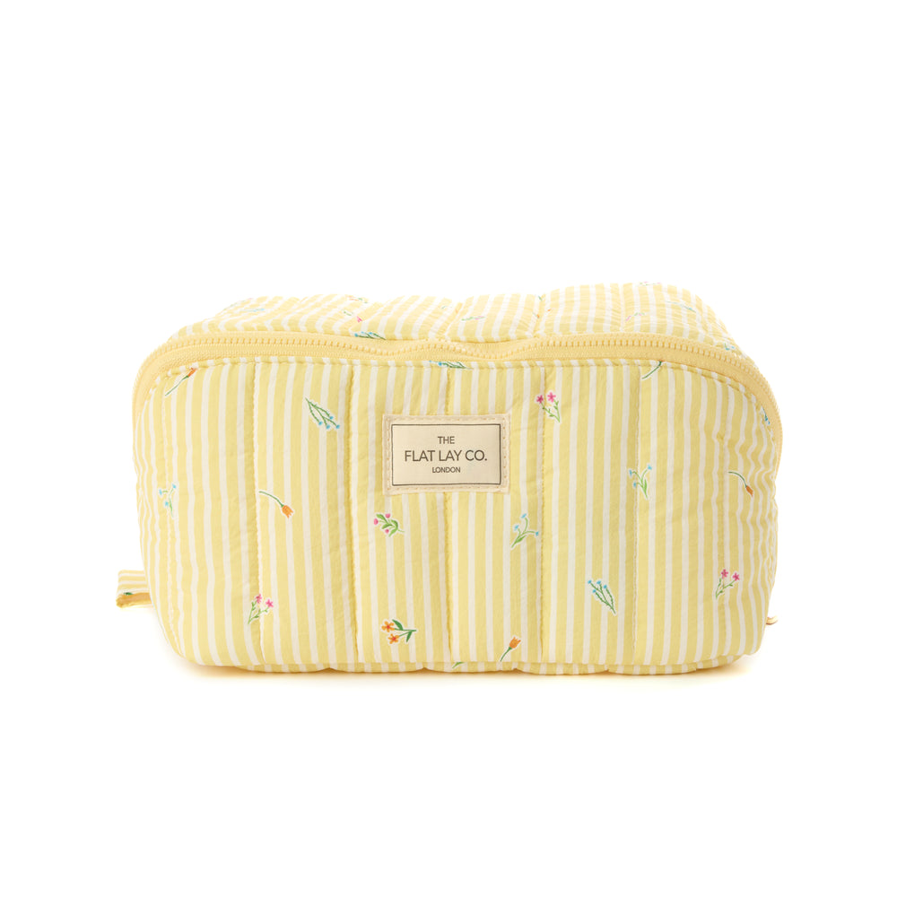Marshmallow Flat Lay Makeup Box Bag - Flora