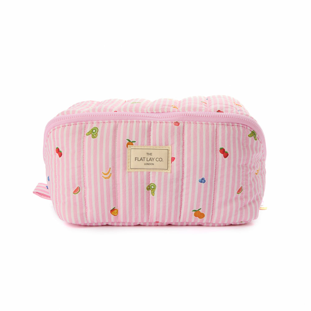 Marshmallow Box Bag & Brush Case Bundle - Frutas