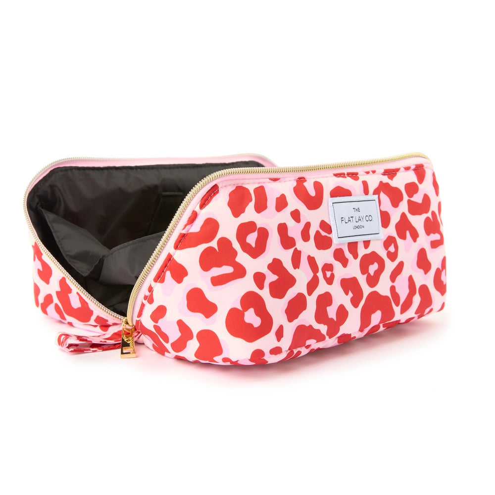Box Bag & Brush Case Bundle - Pink Leopard