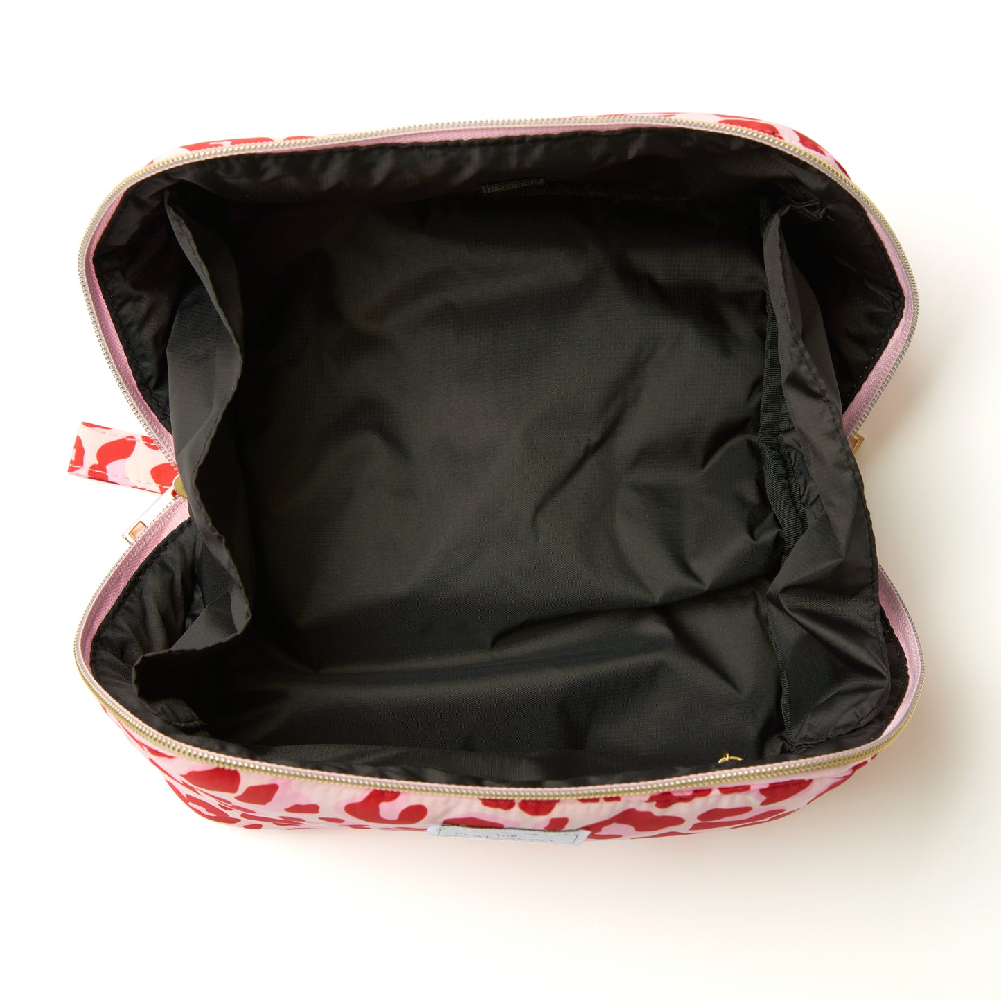 Flat Lay Makeup Box Bag - Pink Leopard