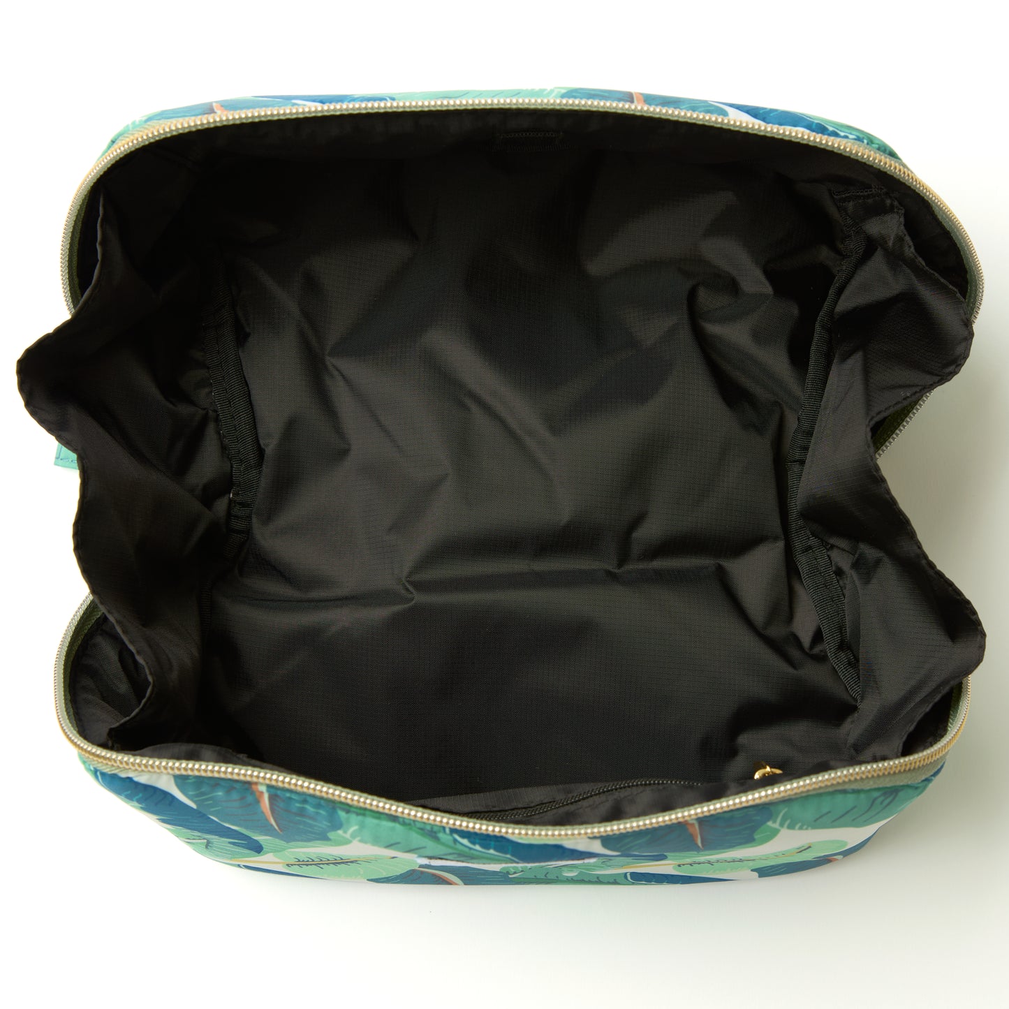 Flat Lay Makeup Box Bag - Tropical Leaves