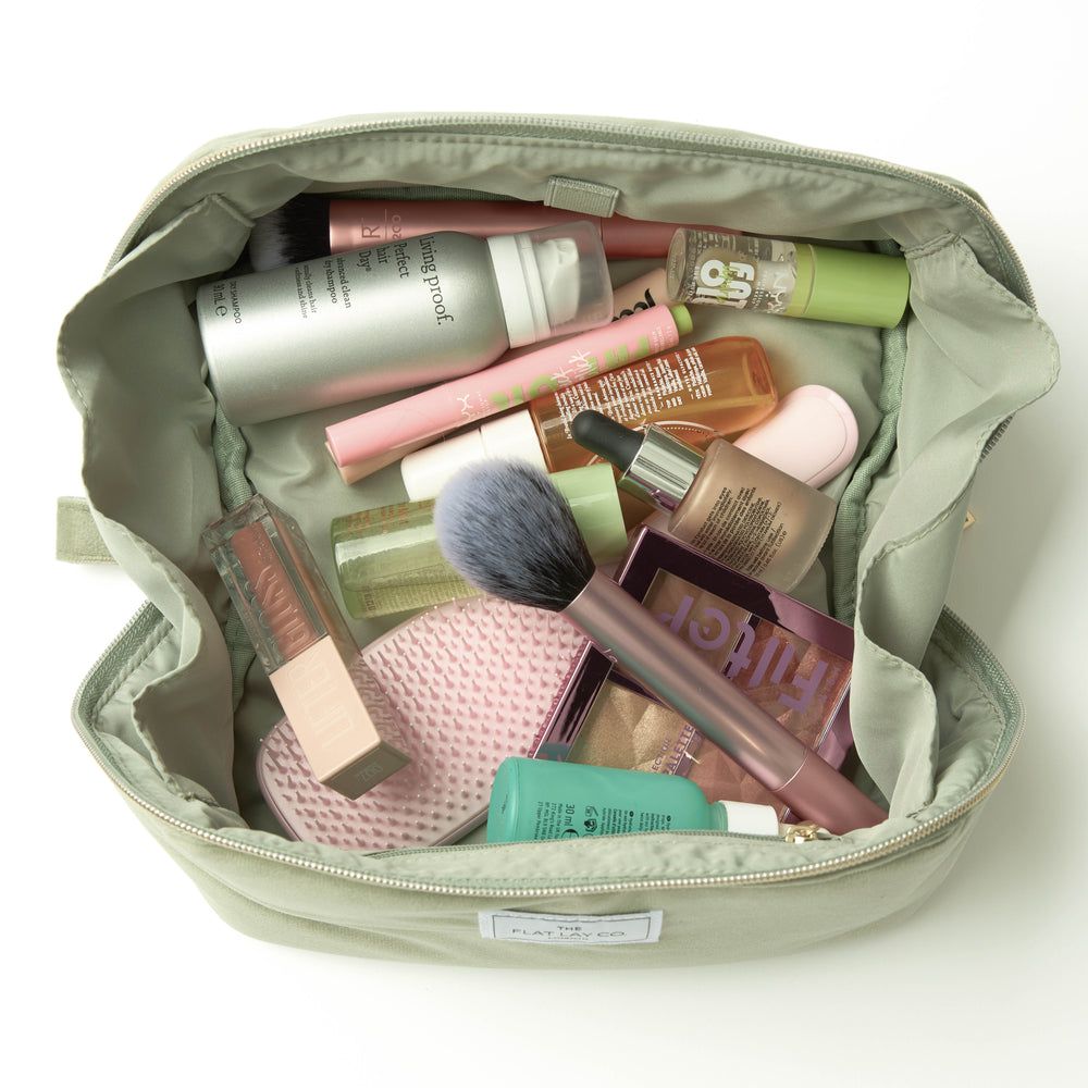 Box Bag & Brush Case Bundle - Sage Green Velvet